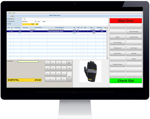 screenshot of S2K Enterprise for Retail
